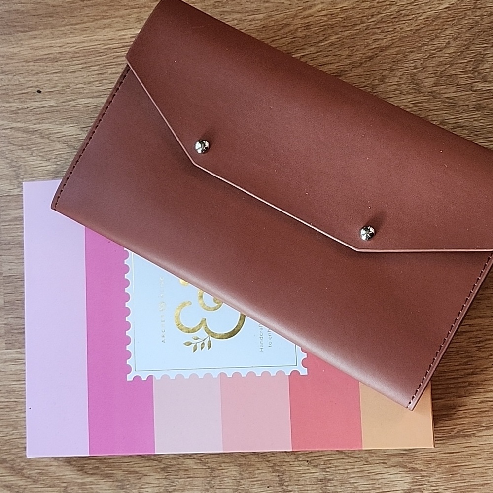 Archer and Olive pink journal and bonus cover